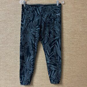 Calvin Klein Performance Wick Leggings Women's Large Black Green